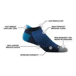 CLOTHING Darn Tough No Show Tab Ultra Lightweight Running Sock