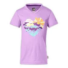 Chuck CLOSEOUTS North Face Girls Argali Short Sleeve Hike Tee