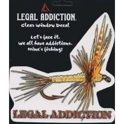 Badass Outdoor Gear GEAR Legal Addiction Fly Fishing Window Decal