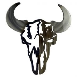 Knights Metal Art GEAR Metal Art Cow Skull Wall Art