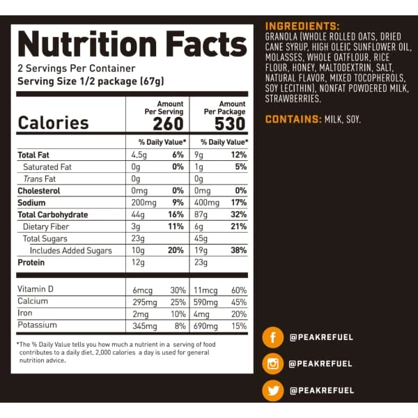 Peak Refuel Strawberry Granola 5 Peak Refuel Strawberry Granola